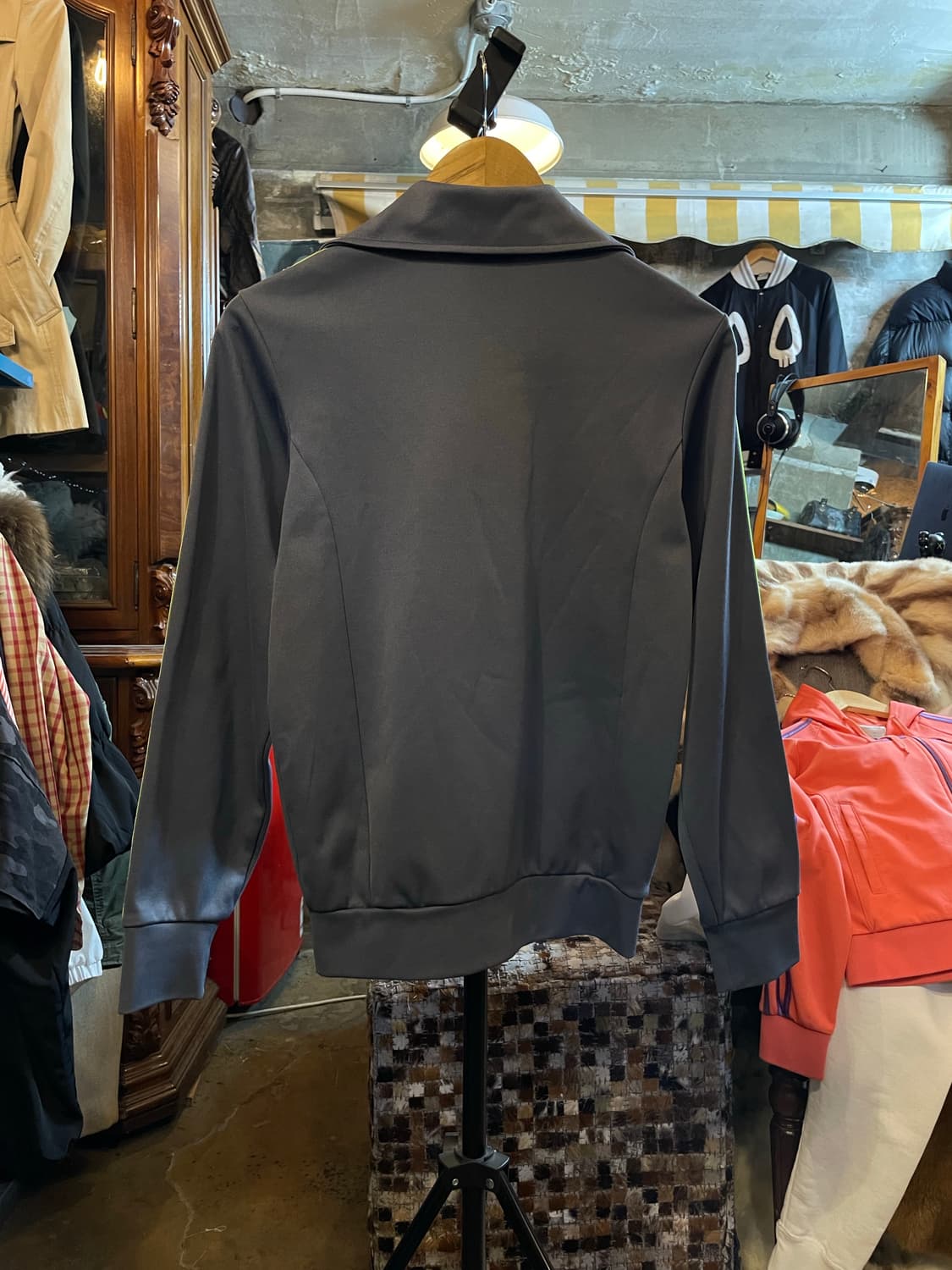 아디다스 클래식 파이어버드 트랙탑 저지 자켓 진회색/민트 상품이미지7