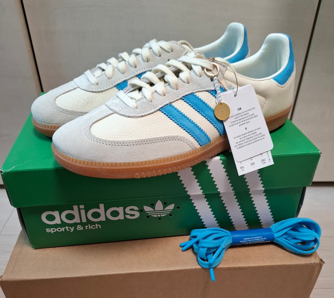 265 아디다스 삼바 스포티앤리치 크림 블루 ie7096 상품이미지1