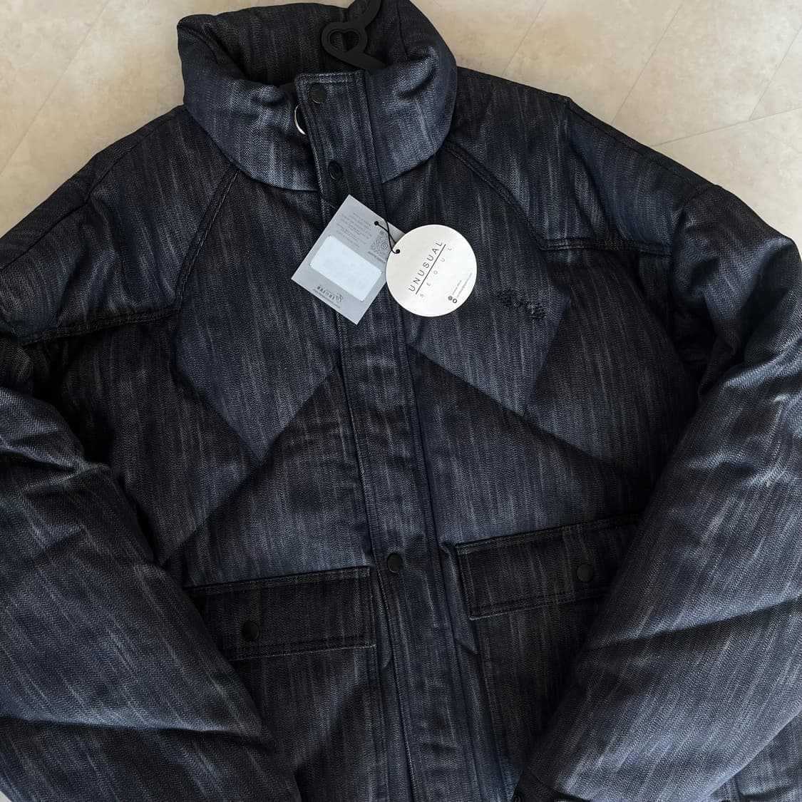 [새상품] 조우 CHOWOO 데님 다운 자켓 패딩 상품이미지8