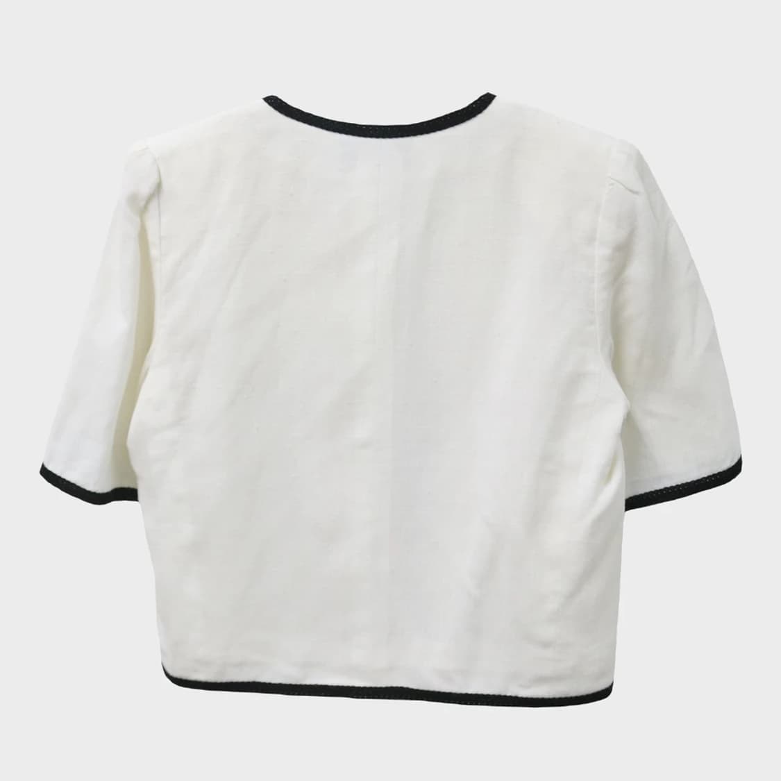 90'S 입생로랑 린넨 혼방 반크롭 자켓 65745 상품이미지2