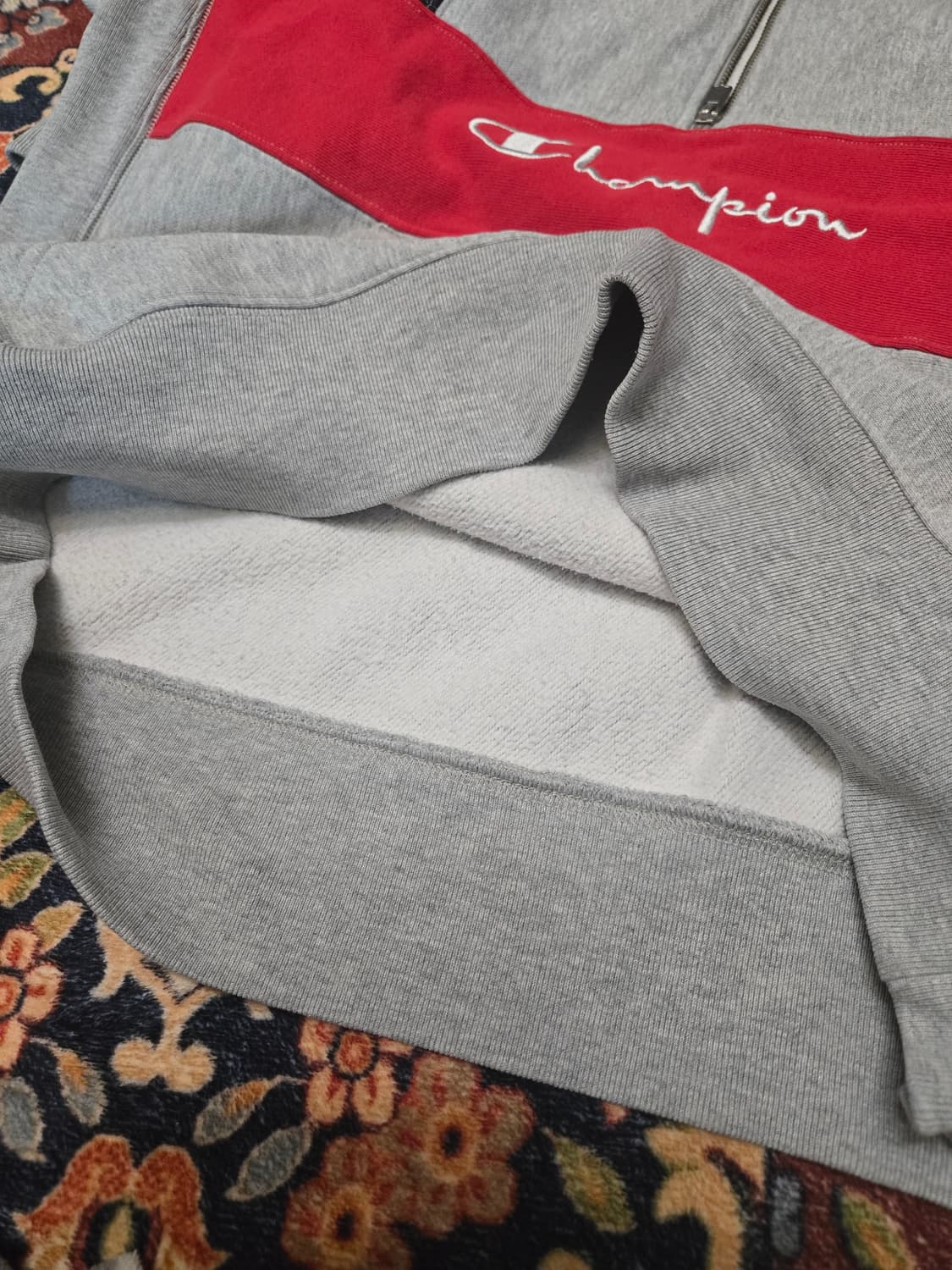 [L] 챔피온 리버스위브 배색 하프집업 스웨셔츠 상품이미지8