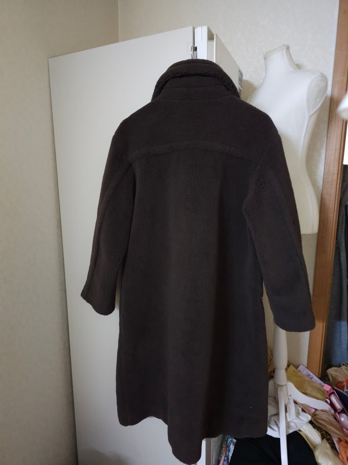 새상품)A+G 엣지 테디 무스탕코트 브라운 상품이미지4