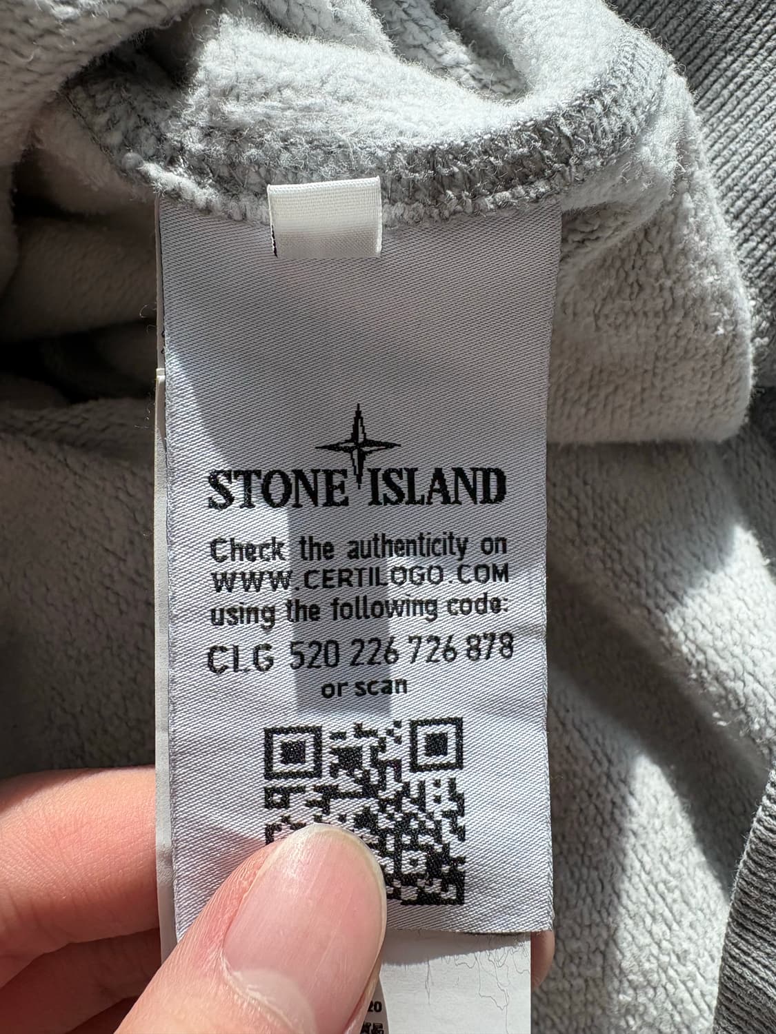 스톤 그레이 맨투맨 L 급처 상품이미지3