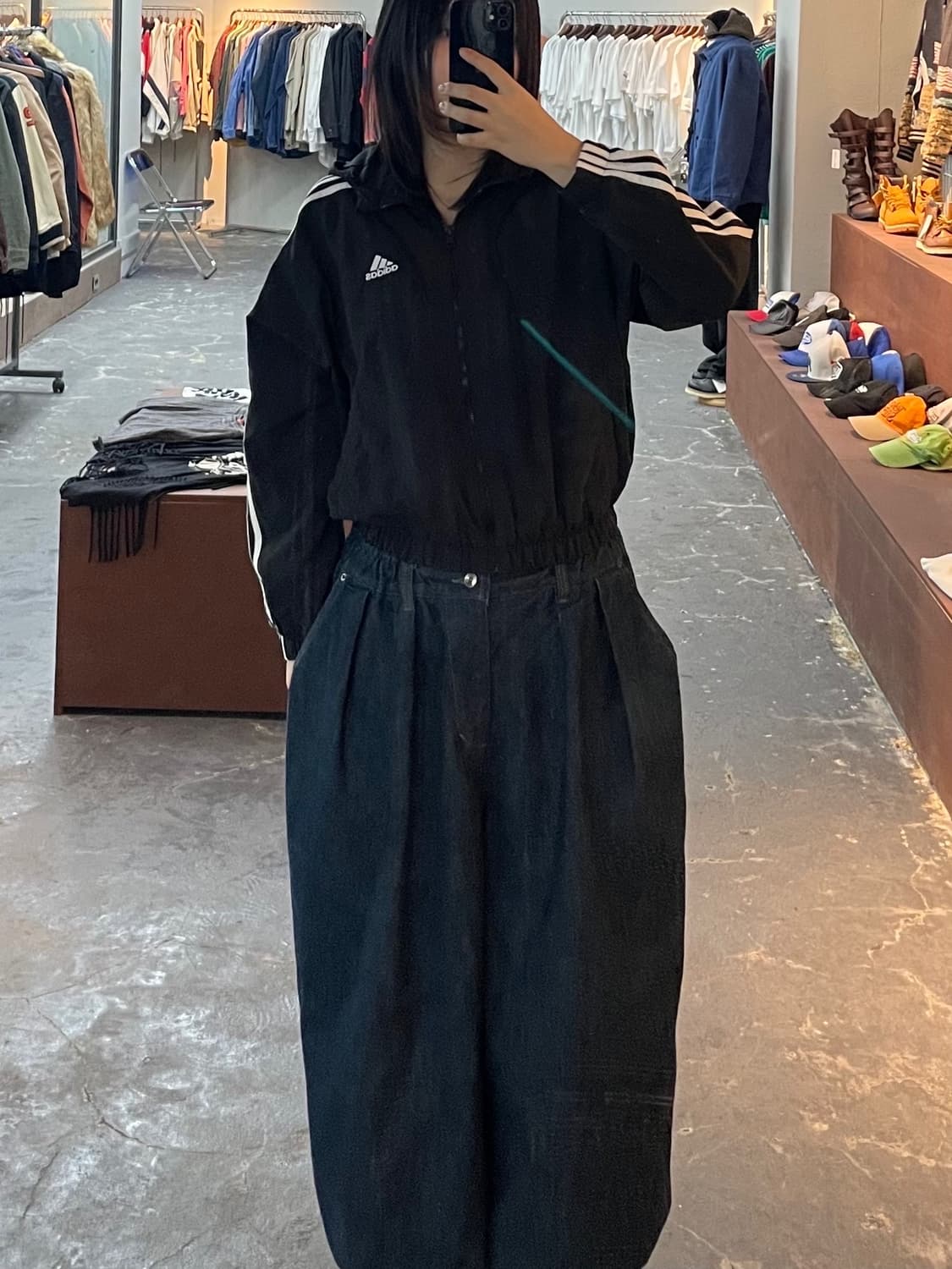 아디다스 우븐 크롭 바람막이 H1082 상품이미지1