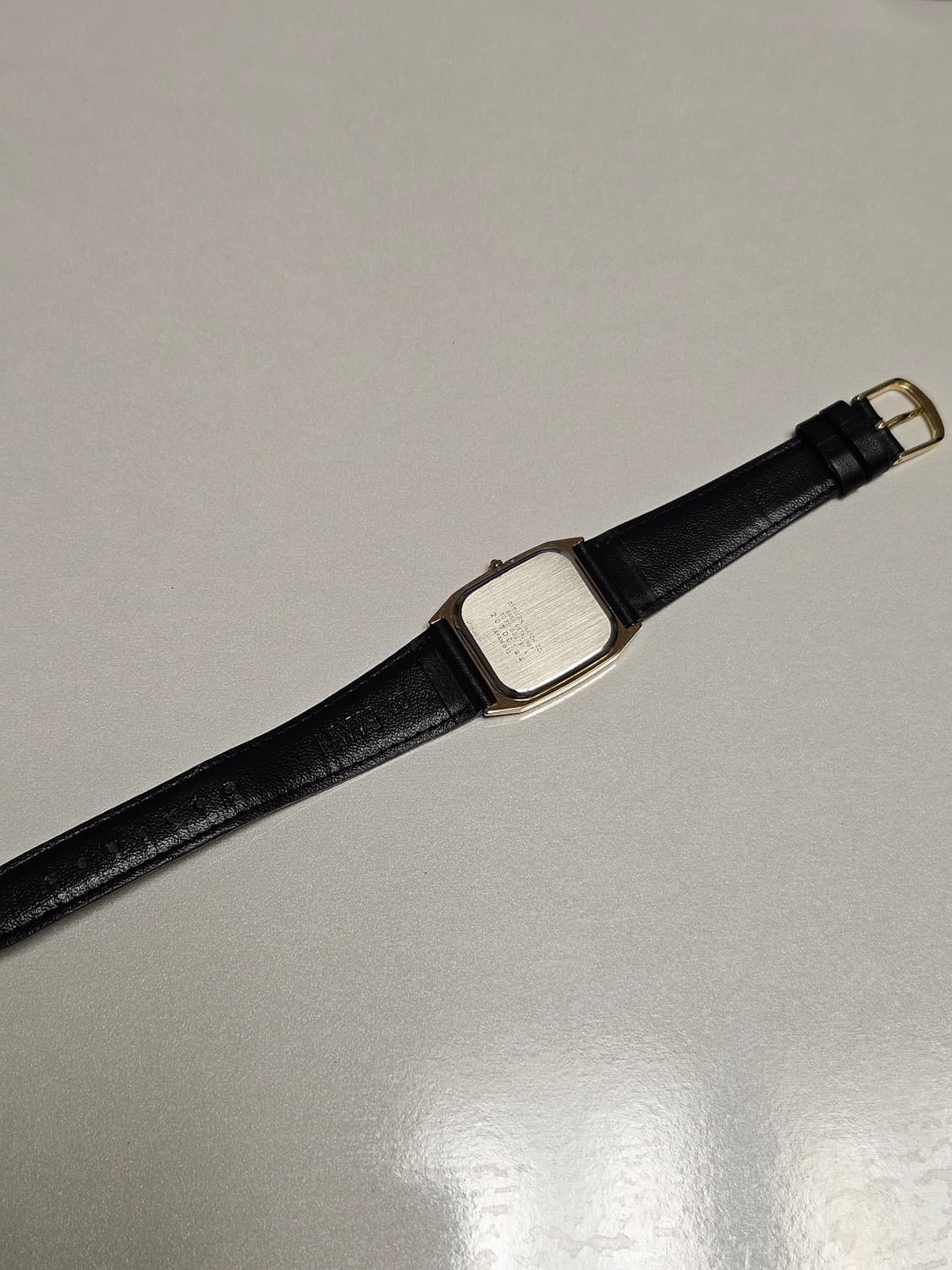 빈티지 시티즌 쿼츠 금장 가죽 시계 상품이미지7