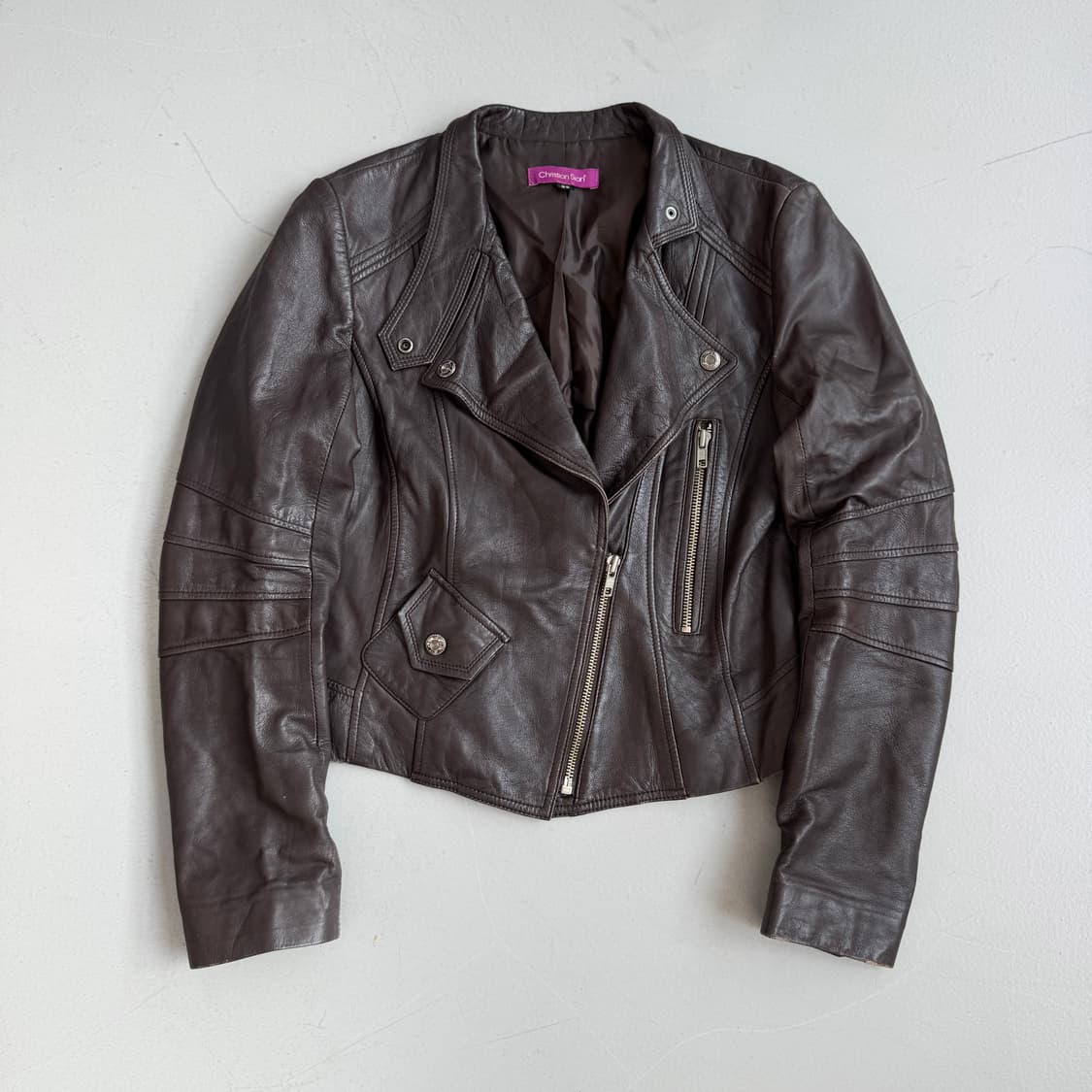 사선 라이더 리얼레더 릭오웬스맛 양가죽 가죽자켓 상품이미지2