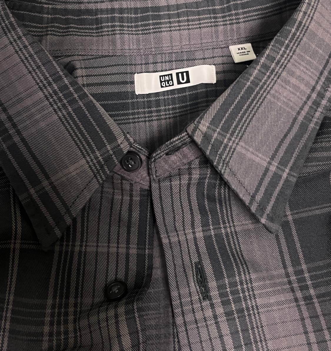 유니클로U 플란넬오버사이즈체크셔츠 상품이미지2