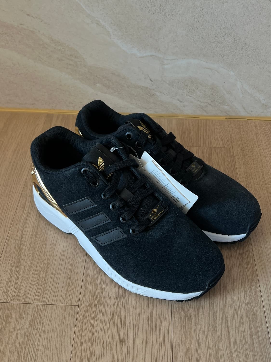 [225mm] [새제품] 아디다스 ZX 플럭스 (블랙/골드) 상품이미지1