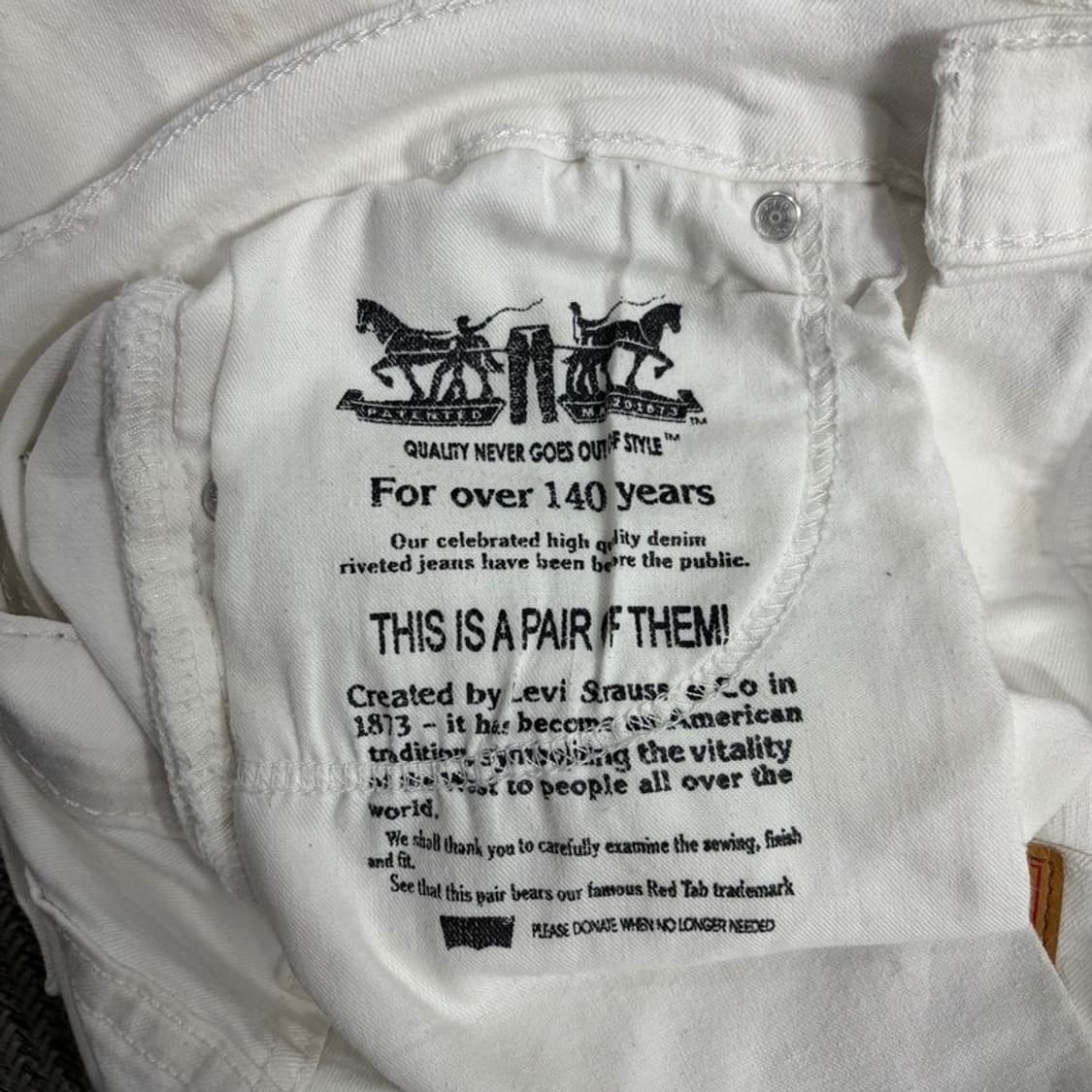 리바이스 511 화이트 진 v0267 상품이미지7