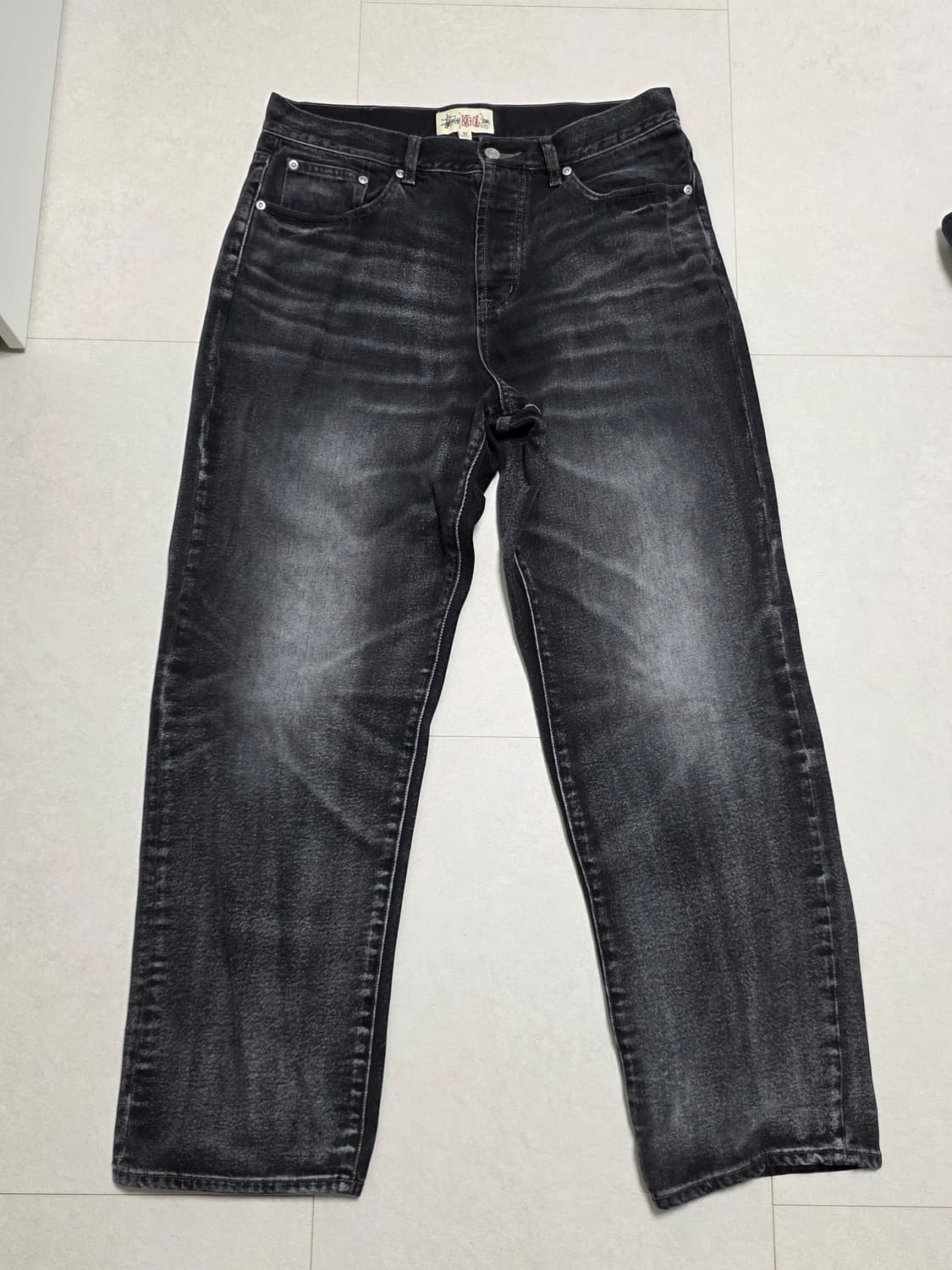 스투시 데님 빅 올 진 빈티지 블랙 빈티지 워시 (32) 상품이미지1