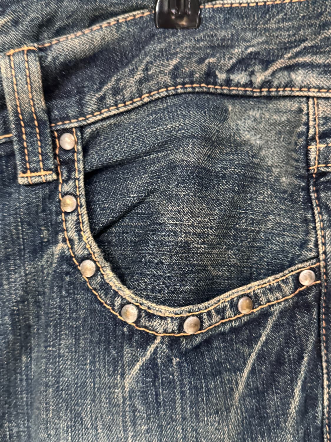 온보드 데미지 부츠컷 데님팬츠  상품이미지6