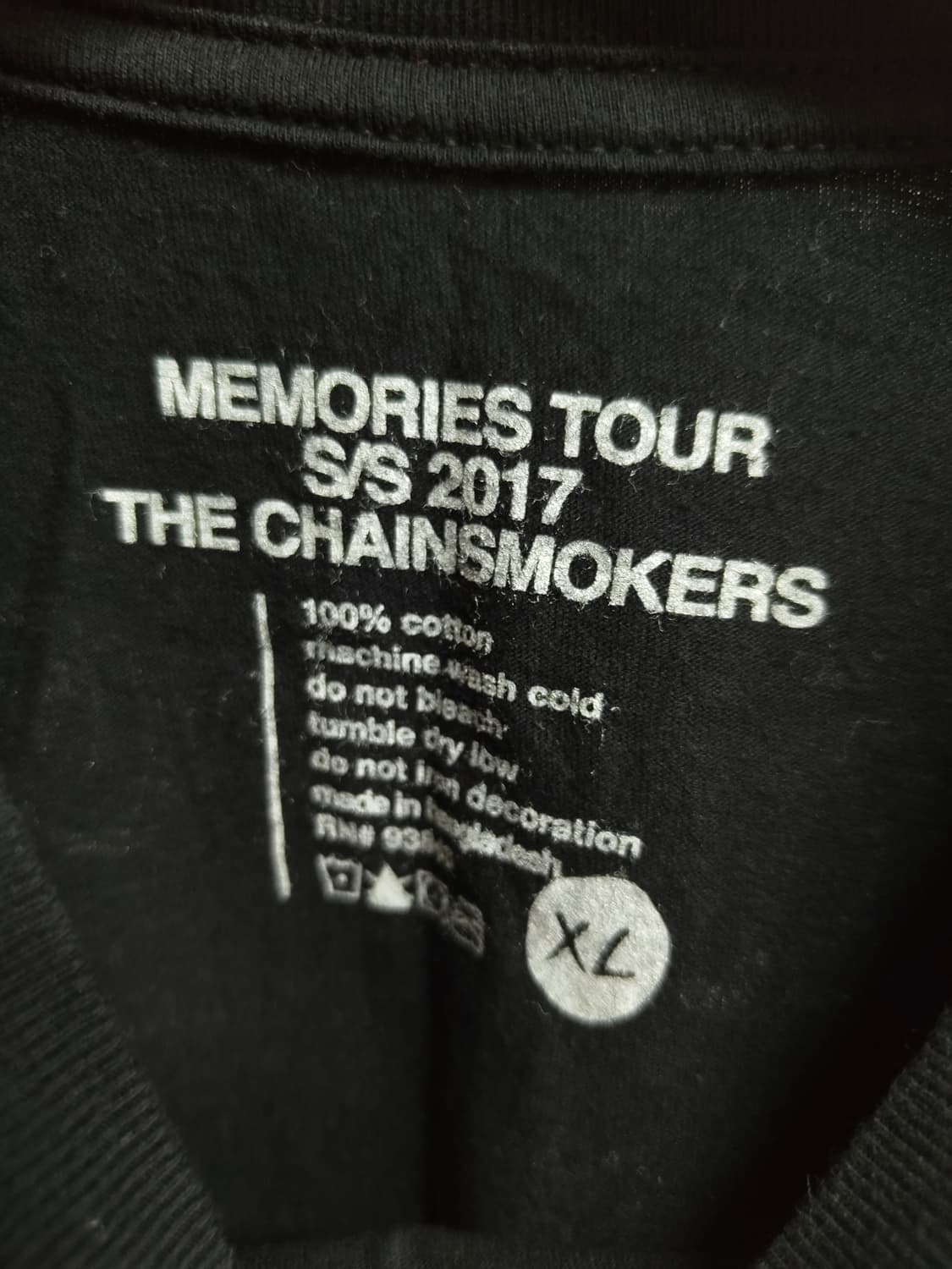 XL) 체인스모커스 Memories 투어 반팔 티셔츠 팝니다 상품이미지4