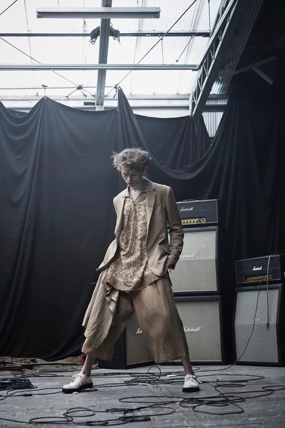 요지야마모토 21SS 랩 레이어드 하카마 팬츠 상품이미지9