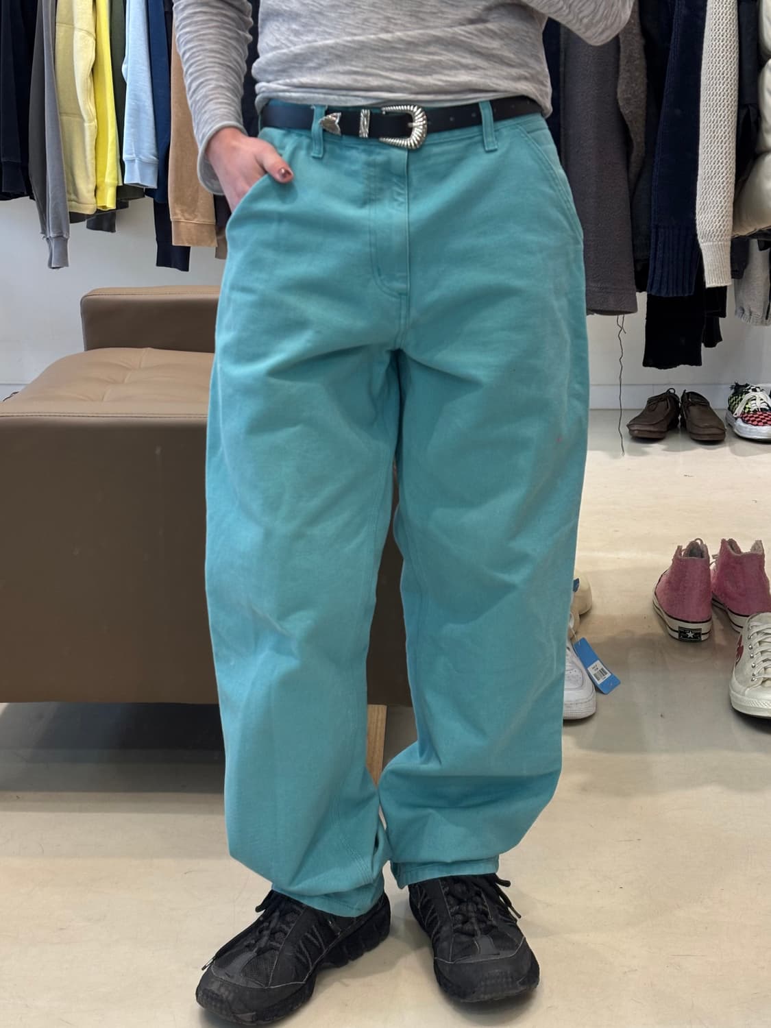 칼하트 wip 싱글니 카펜터 워크팬츠 상품이미지5