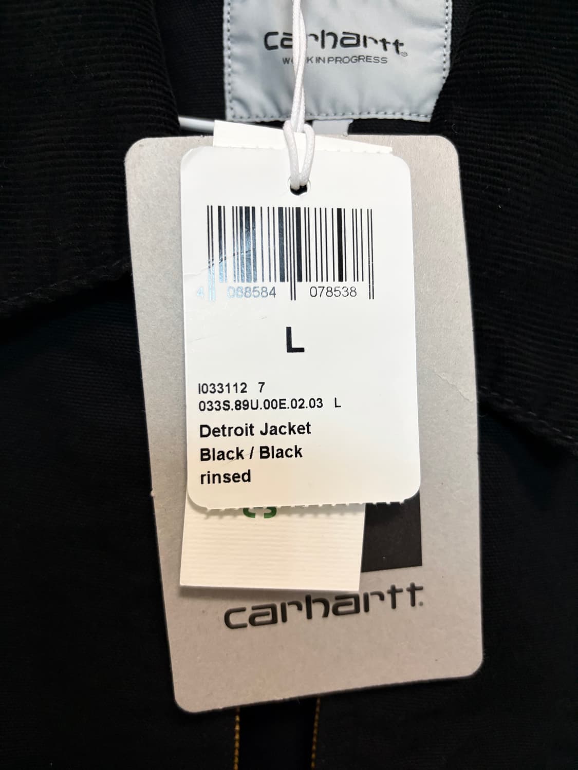 칼하트 wip 디트로이트 자켓 블랙 L 판매합니다. 상품이미지2