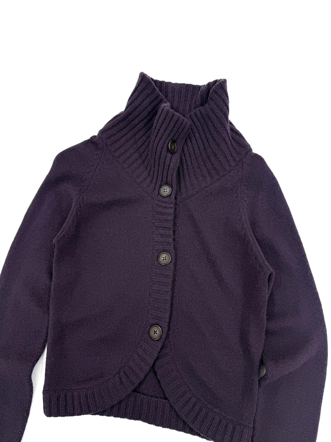 빈티지 롱슬리브 퍼플 니트 가디건 상품이미지3