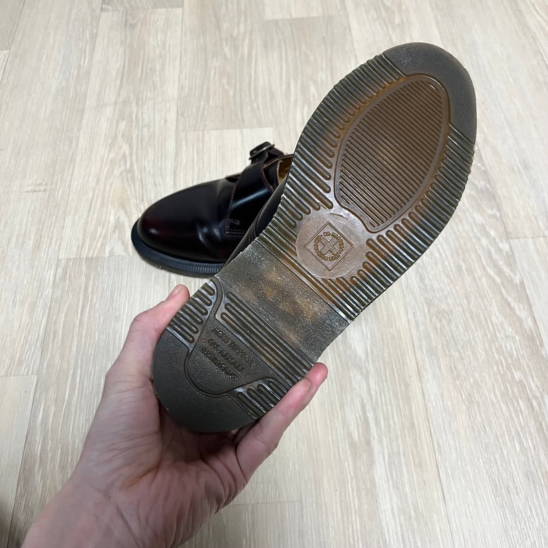 (240) 닥터마틴 Dr.martens LORNE 론 몽크 슈즈 버건디 상품이미지3