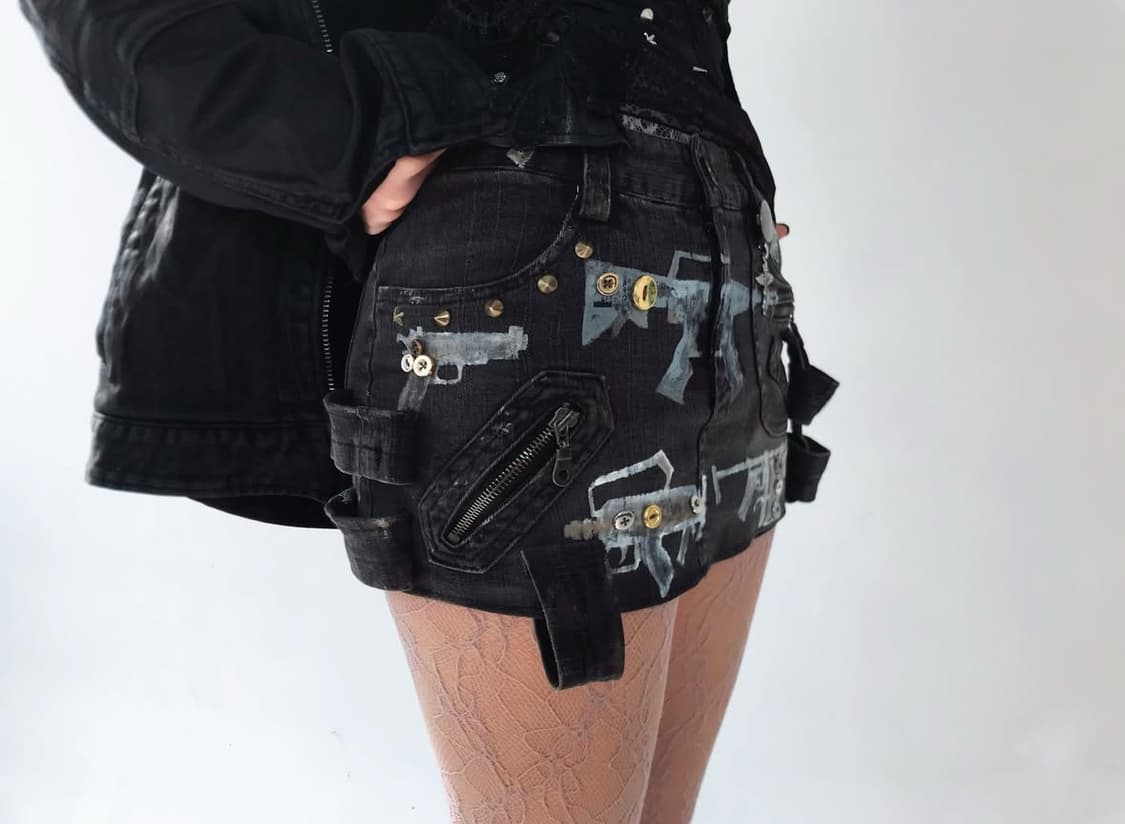 Zentow custom washing mini skirt 상품이미지6