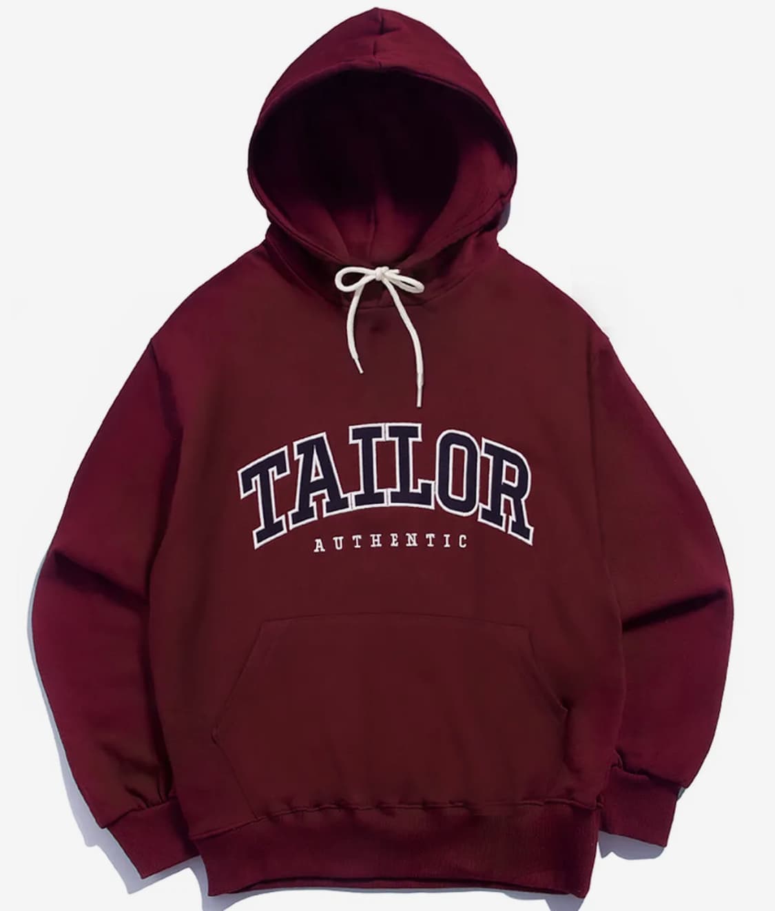 (정품) 엔비엘 로고 기모 후드 _ 버건디 상품이미지1