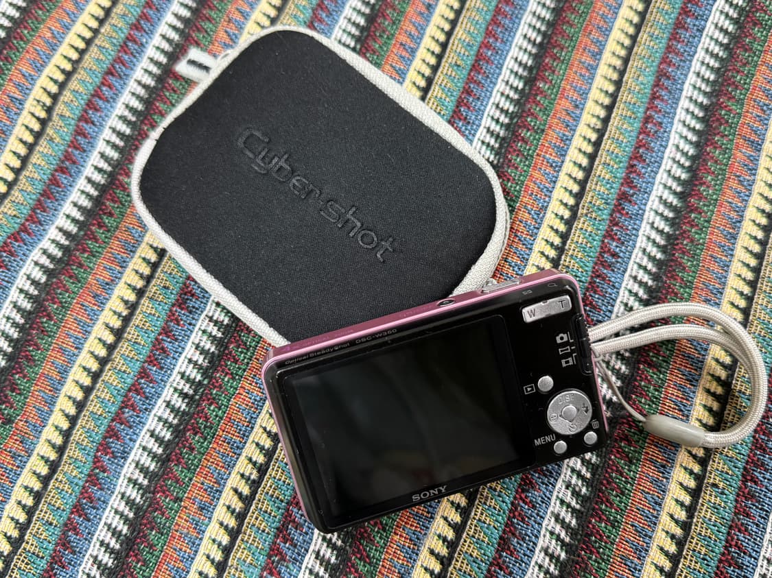 소니 사이버샷 DSC-W350 핑크 판매(작례O) 상품이미지2