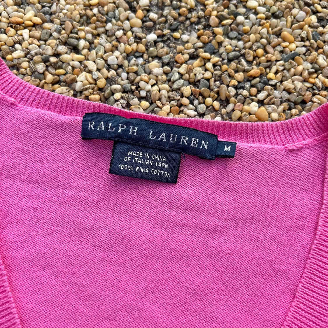 폴로 랄프로렌(POLO Ralph lauren) 핑크 브이넥 니트 상품이미지4