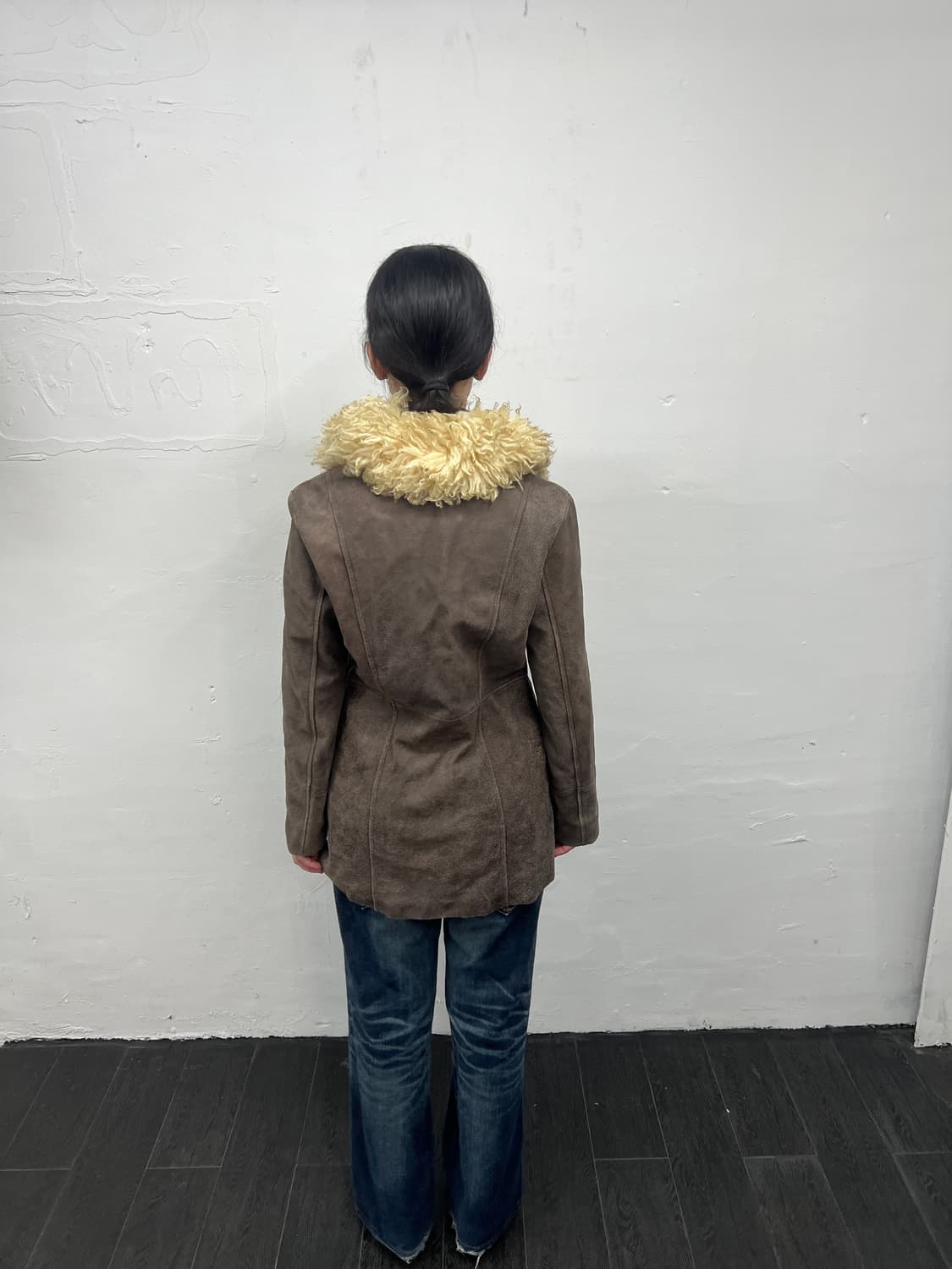 빈티지 퍼&레더 코트 상품이미지4