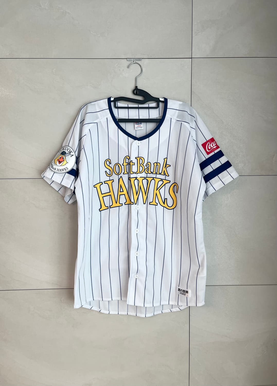 마제스틱 후쿠오카 소프트뱅크 호크스 홈 유니폼 [L]  상품이미지1