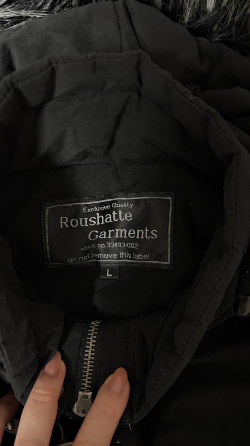 {{이가격엔무조거니야😍😍}}갸루 펑크 하이넥 퍼 블랙 야상 상품이미지2