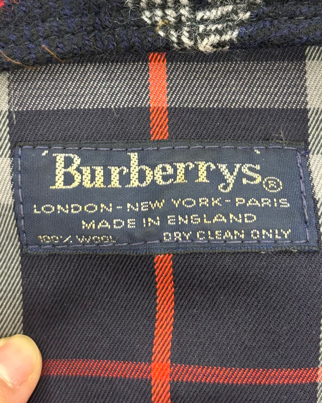 버버리 울 체크 헌팅캡 상품이미지6