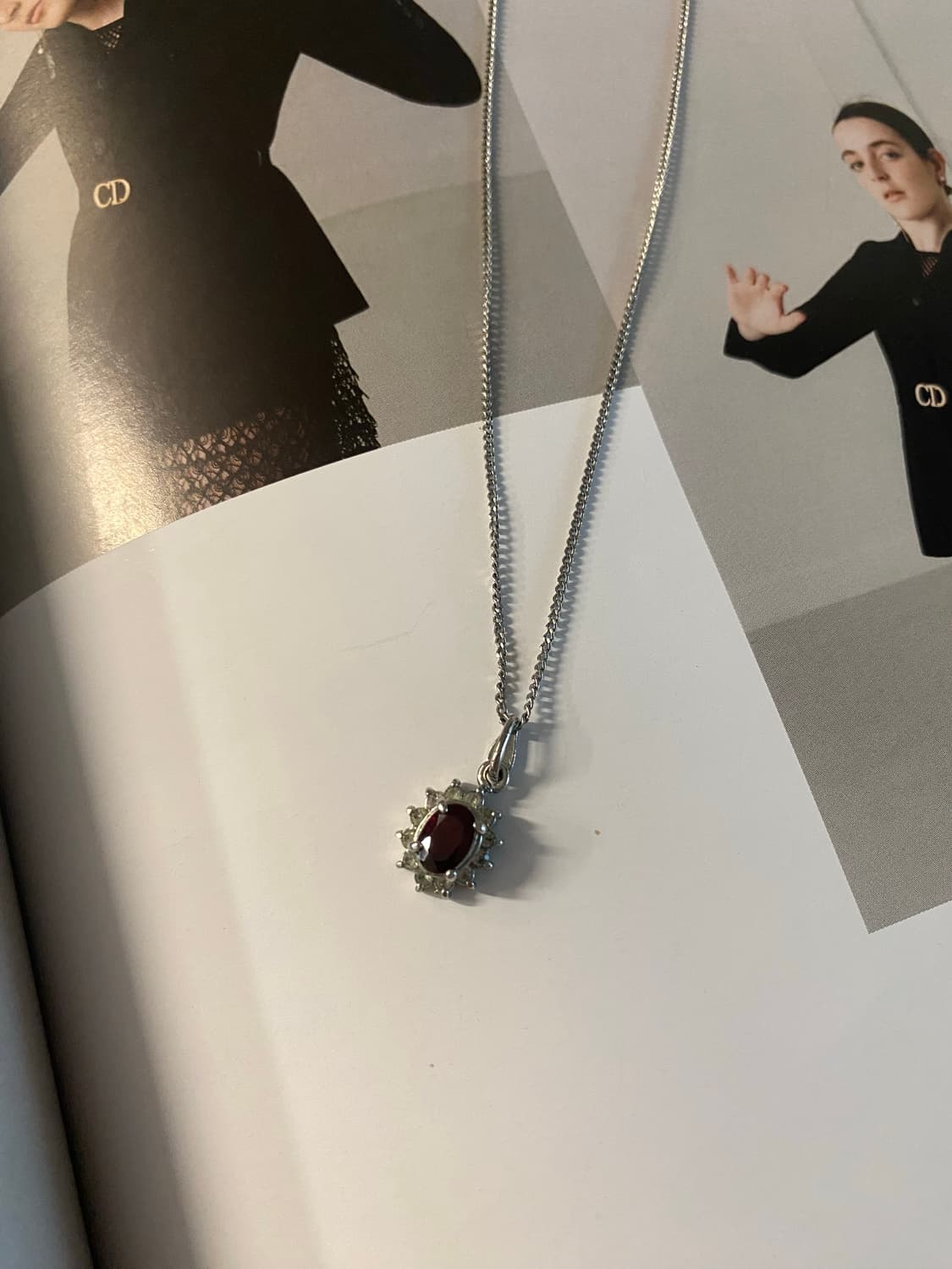 빈티지 가넷 탄생석 목걸이 상품이미지3