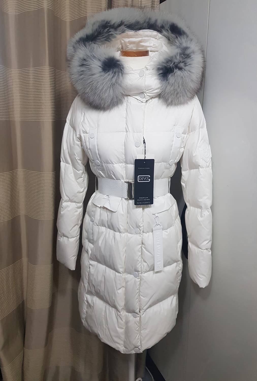 정가499000원 택있음)버커루DIVO 프리미엄 덕 다운 롱패딩 XS 새 상품이미지1