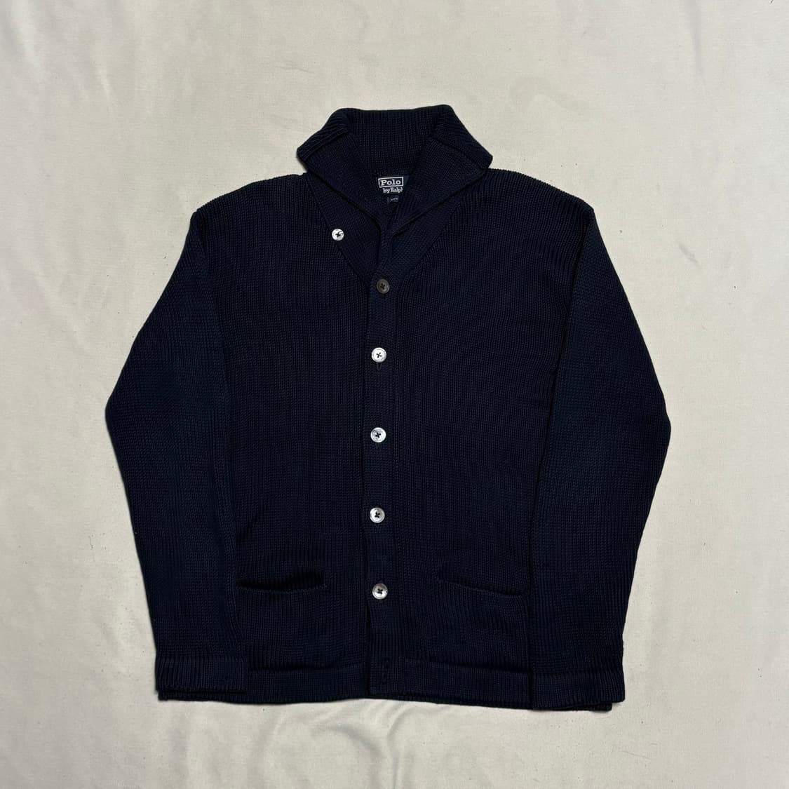 95 폴로랄프로렌 네이비 숄 카라 가디건 상품이미지2