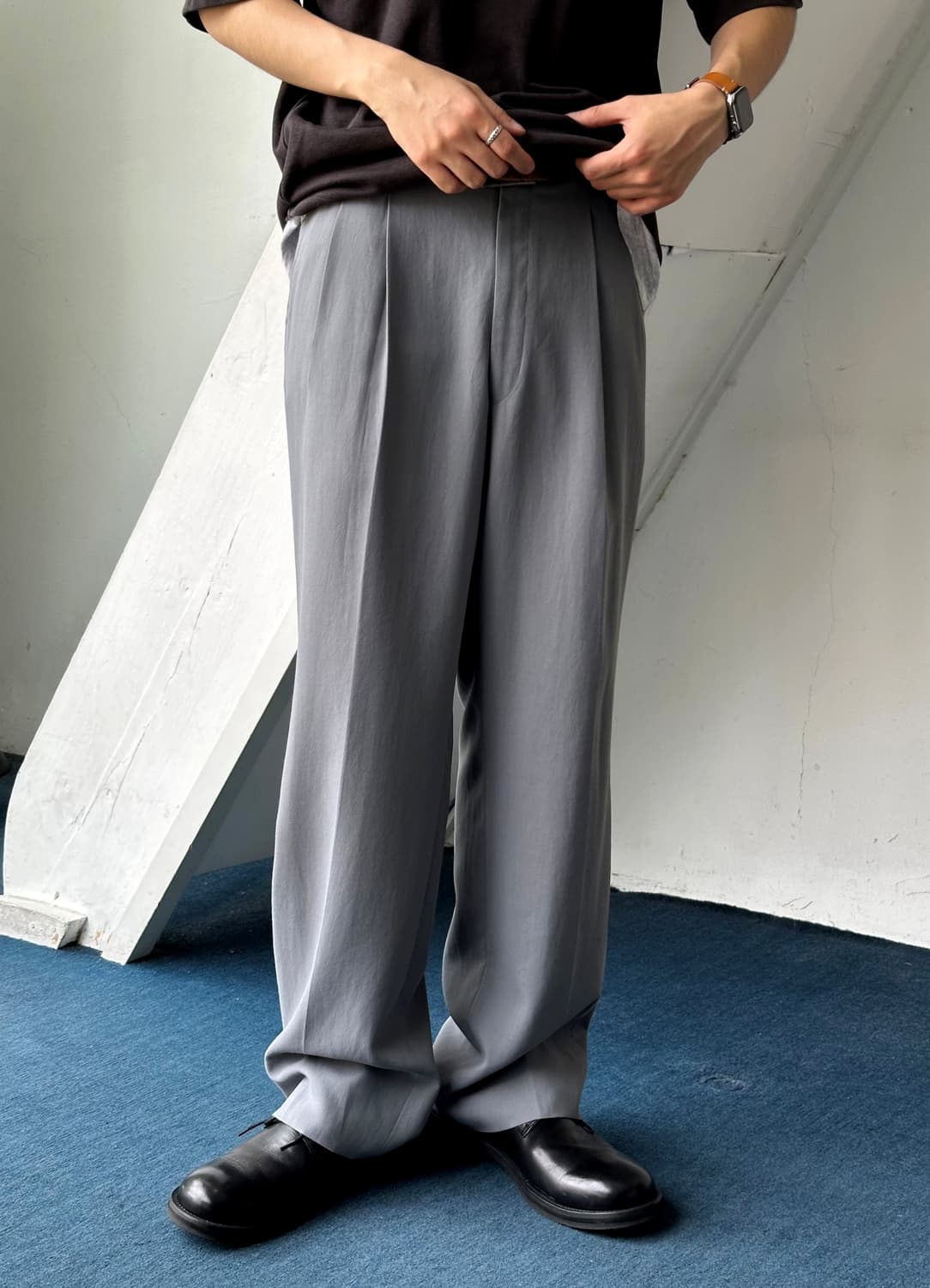 JPN Made brushed poly 2 pleats trousers 상품이미지9
