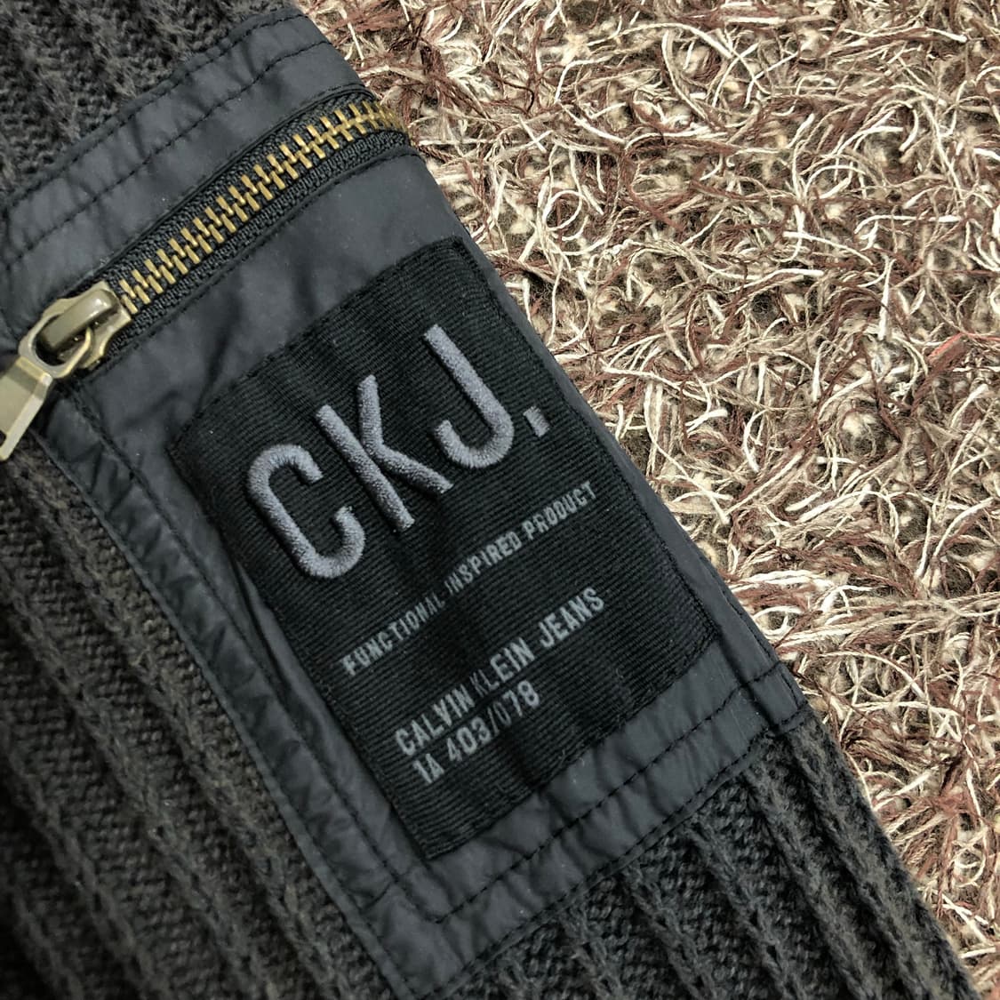 캘빈클라인 니트 후디드 집업 자켓 상품이미지4