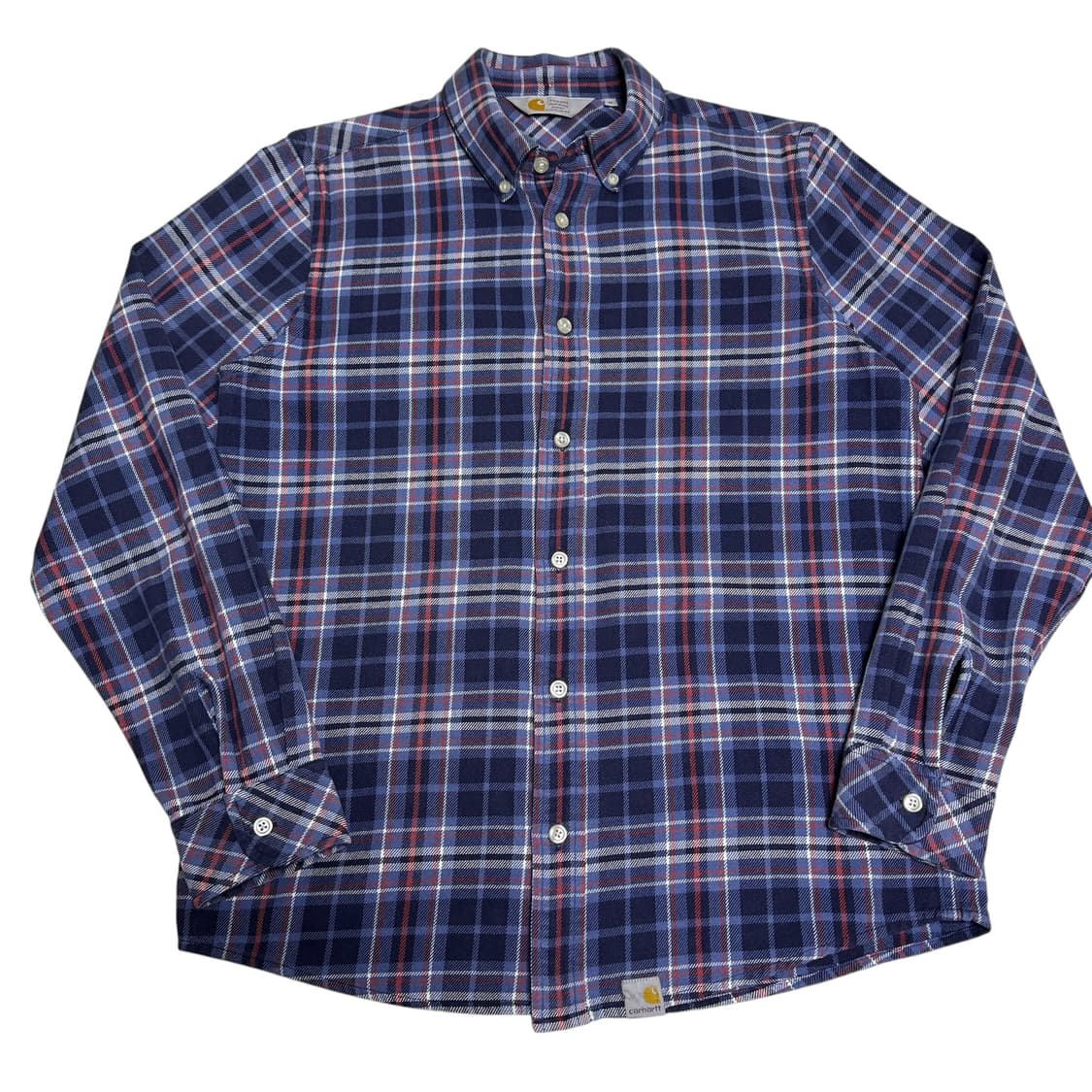 칼하트 80 브래드포드 블루 플래드 체크 셔츠 M 상품이미지1