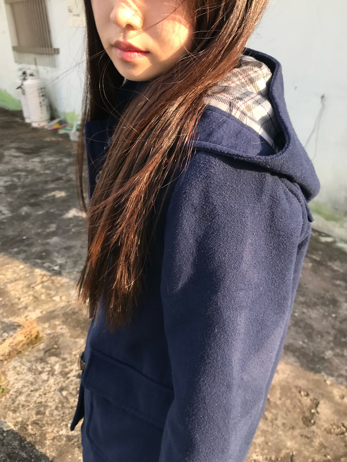 네이비 후디 떡볶이 코트  상품이미지4