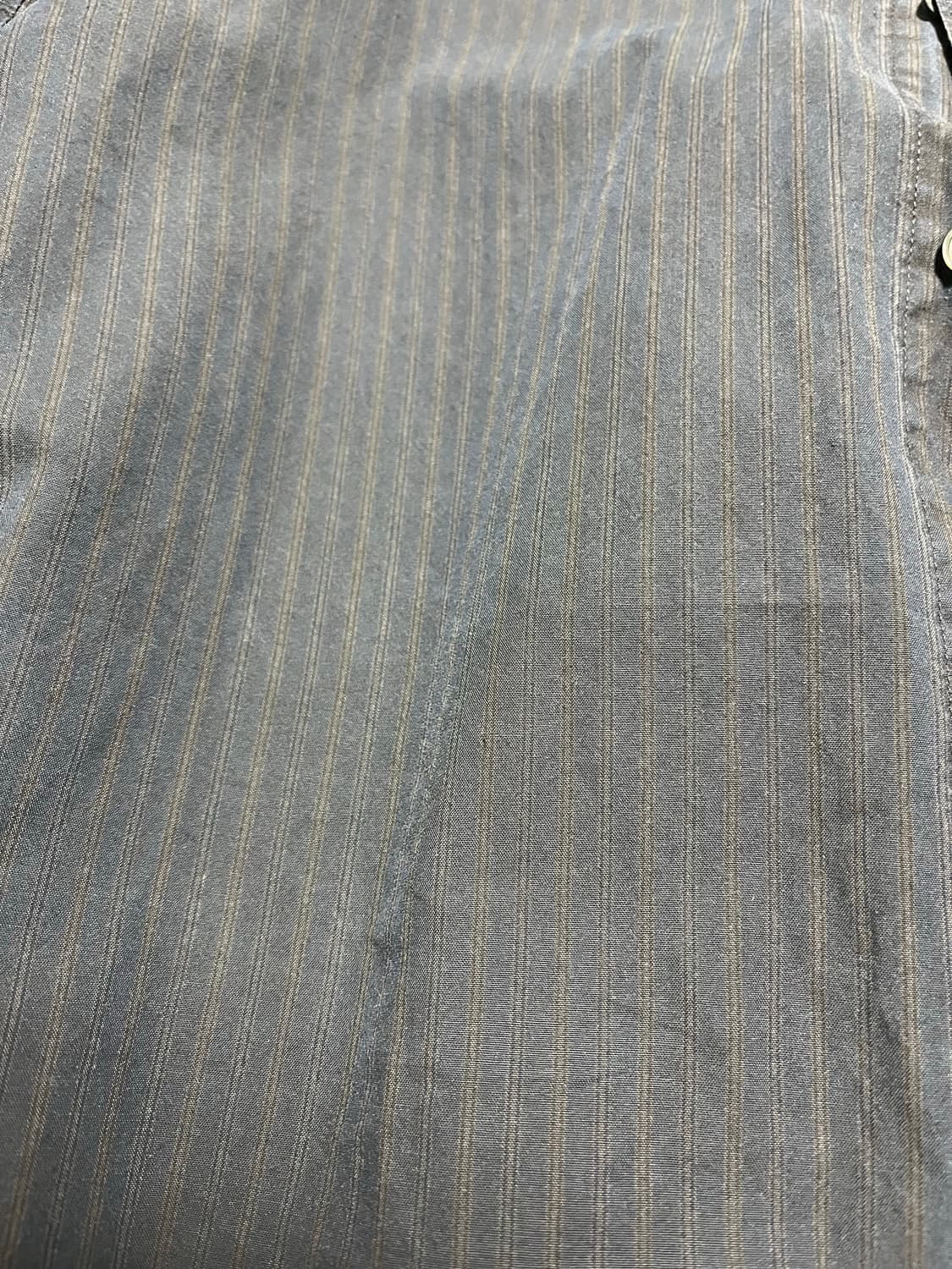 아르반 블루베리 스트라이프 셔츠 다이드 블루베이 2사이즈 새상품 상품이미지3