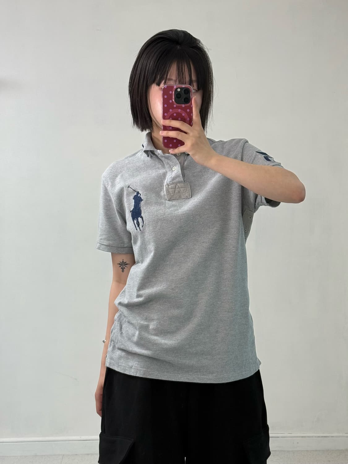 폴로 그레이 빅포니 pk 반팔티 상품이미지1
