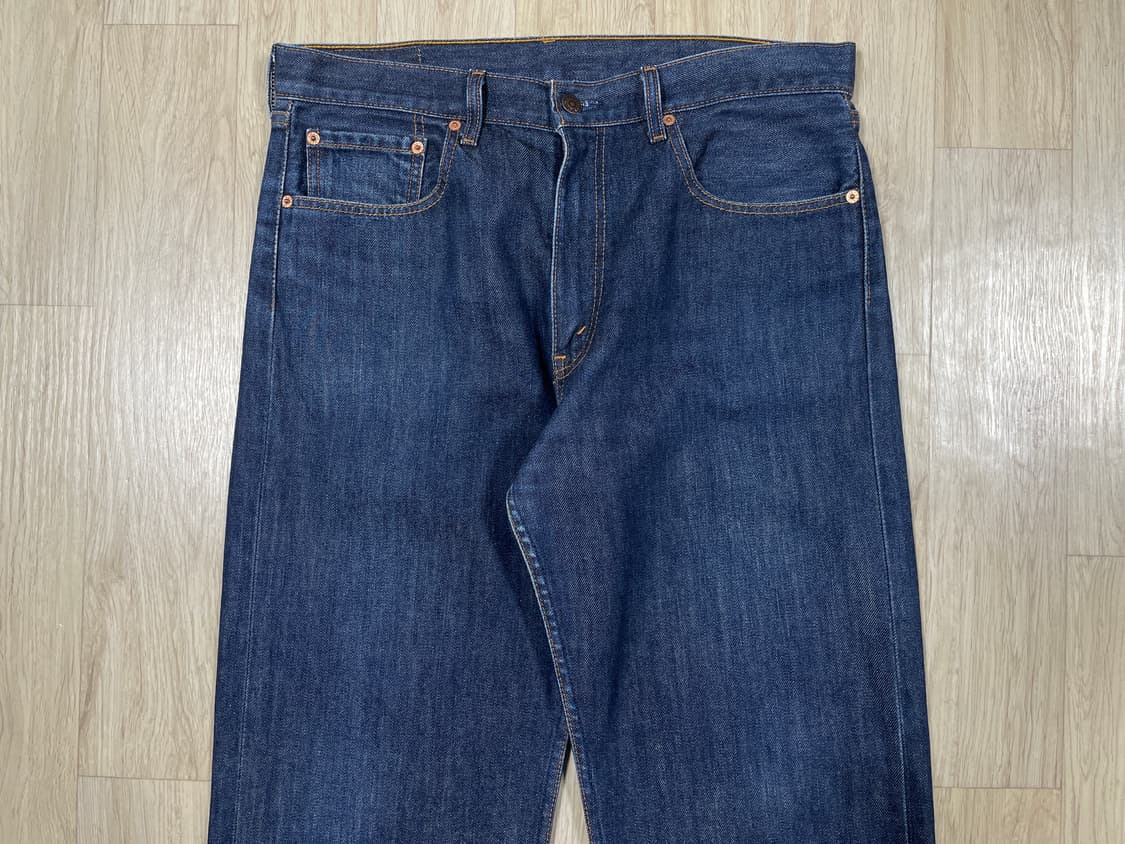 36) 90's 리바이스 512 레귤러핏 진청 데님팬츠 상품이미지5