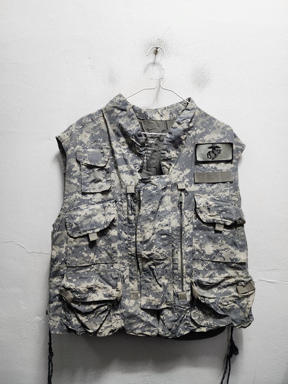 US 미군 밀리터리 전투 조끼 ACU 디지털 조끼  상품이미지1