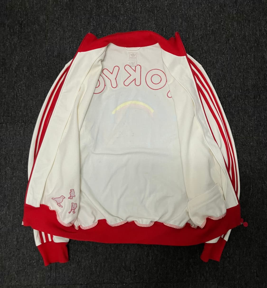 아디다스 도쿄 져지 트랙탑 흰빨 상품이미지3