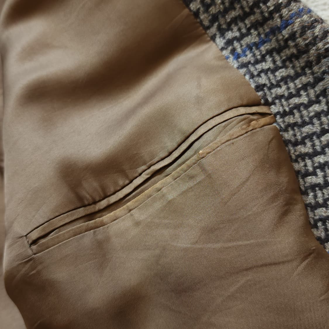 90s 조르지오 아르마니 점보 하운드투스 2버튼 울 블레이져 자켓50 상품이미지10