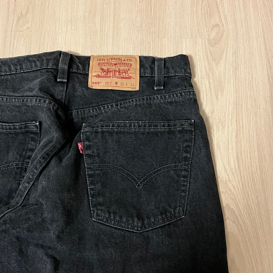 [32X32] 90s 빈티지 리바이스 565 블랙 상품이미지5