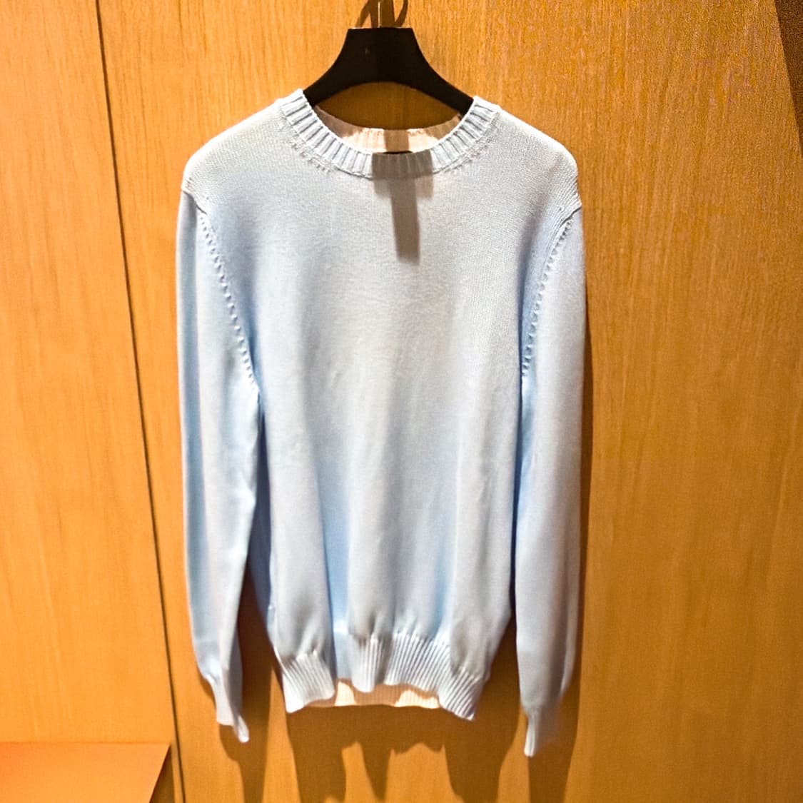 (정품/새상품) 무레르 남성 CORNELIUS 라이트블루 코튼 니트 상품이미지1