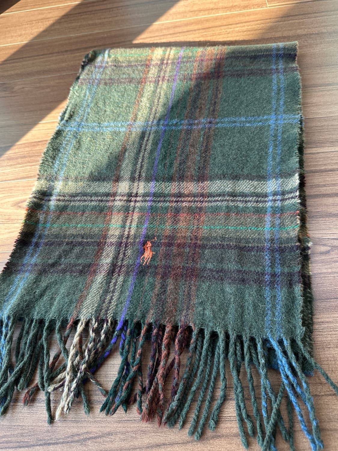 폴로 체크 울 머플러(made in Italy) 상품이미지1