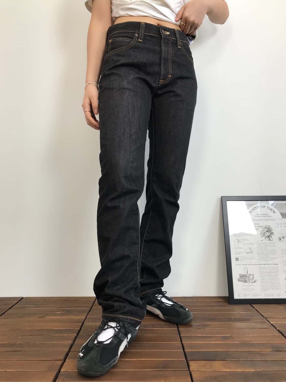 Wrangler Indigo Raw Denim Pants 상품이미지1