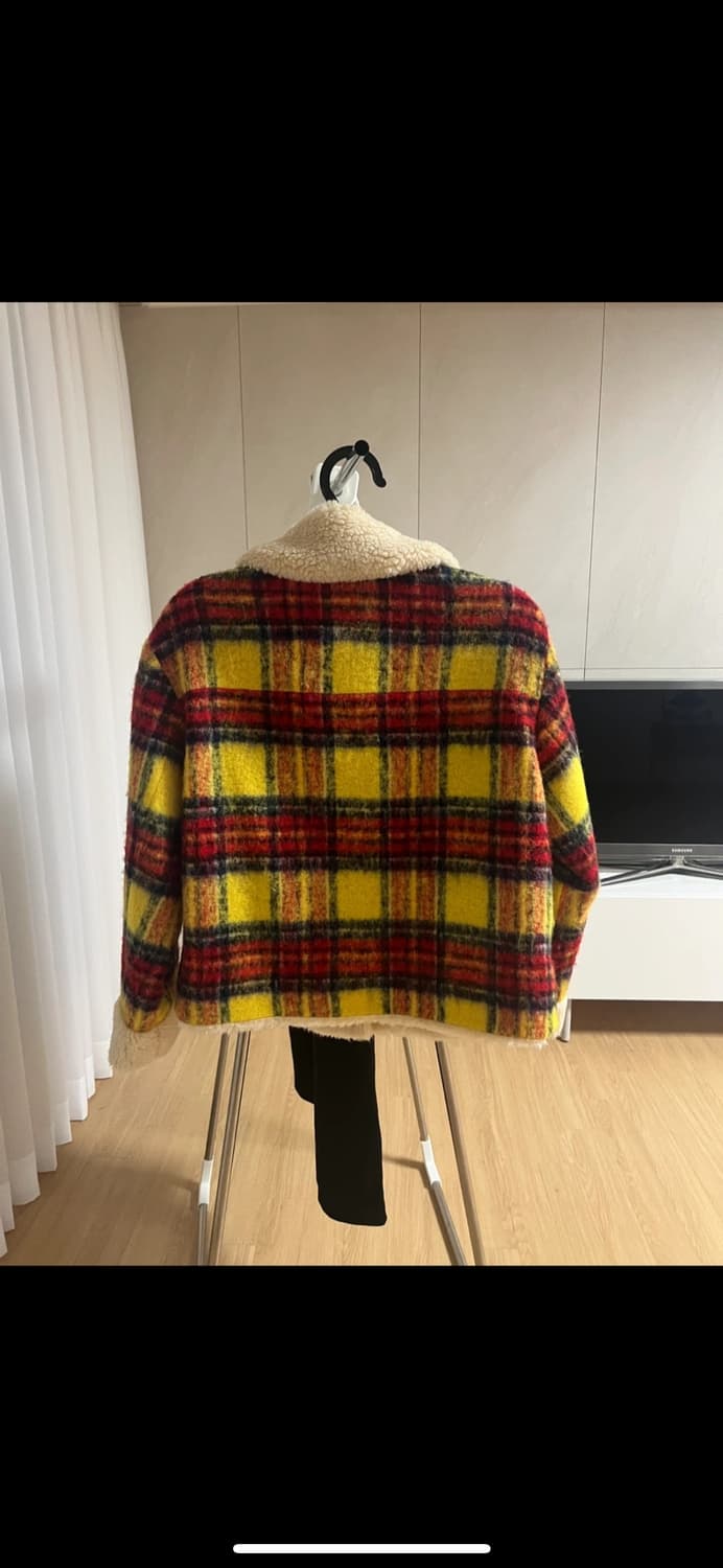 베네통 체크 부클 키리 코트 42사이즈 상품이미지2