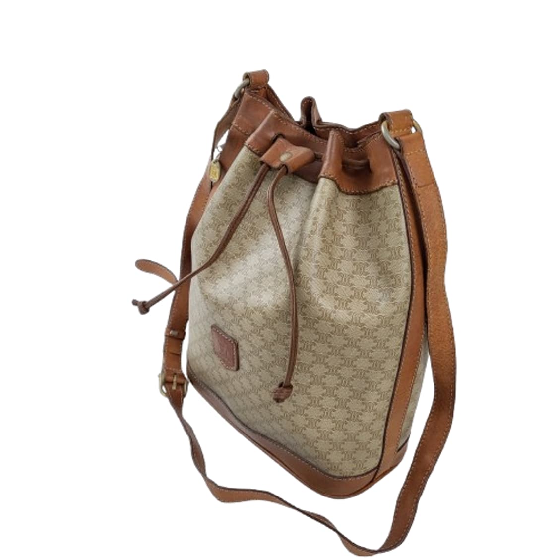 정품 셀린느 빈티지 마카담 드로우스트링 버킷백 상품이미지4