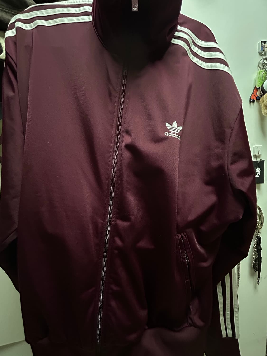 아디다스 파이어버드 져지 버건디 XL 상품이미지1