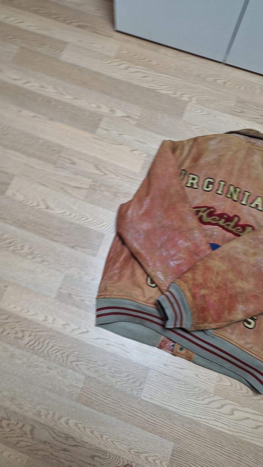 90s USA 빈티지 아비렉스 레더 바시티 자켓 상품이미지8